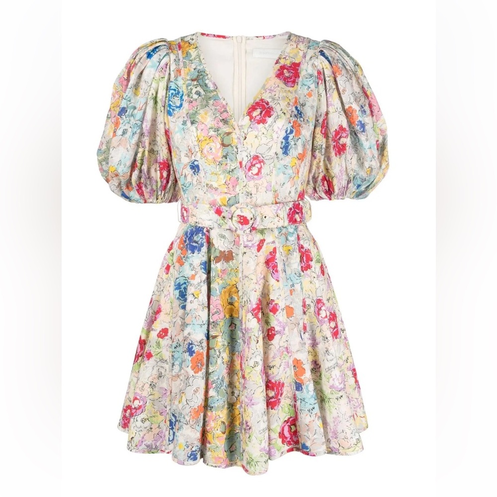 Zimmermann Clover mini linen dress